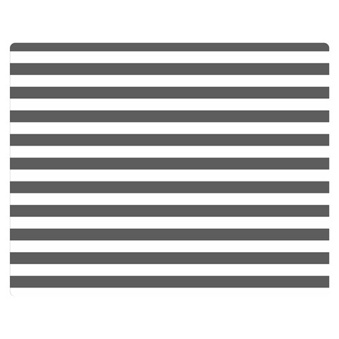 Horizontal Stripes 60 x50  Blanket Front