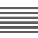 Horizontal Stripes - White and Dark Gray Birthday Cake 3D Greeting Card (7x5)
