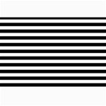 Horizontal Stripes - White and Black Collage 12  x 18 