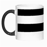 Horizontal Stripes - White and Black Morph Mug