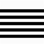 Horizontal Stripes - White and Black 5  x 7  Photo Cards