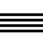 Horizontal Stripes - White and Black YOU ARE INVITED 3D Greeting Card (8x4)