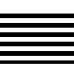 Horizontal Stripes - White and Black Birthday Cake 3D Greeting Card (7x5)
