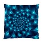 Glossy Light Blue Spiral Fractal Standard Cushion Case (Two Sides)