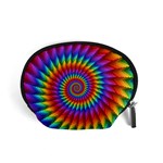 Psychedelic Rainbow Spiral Accessory Pouch (Small)