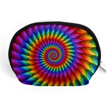 Psychedelic Rainbow Spiral Accessory Pouch (Medium)