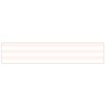 Horizontal Stripes - White and Seashell Flano Scarf (Small)