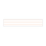 Horizontal Stripes - White and Seashell Flano Scarf (Mini)