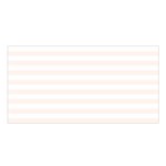 Horizontal Stripes - White and Seashell Satin Shawl