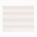 Horizontal Stripes - White and Seashell Small Glasses Cloth (2 Sides)