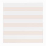 Horizontal Stripes - White and Seashell Medium Glasses Cloth (2 Sides)