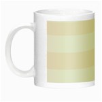 Horizontal Stripes - White and Seashell Night Luminous Mug