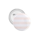 Horizontal Stripes - White and Seashell 1.75  Button