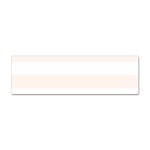 Horizontal Stripes - White and Seashell Sticker (Bumper)