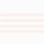 Horizontal Stripes - White and Seashell 4  x 8  Photo Cards