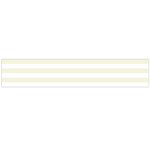 Horizontal Stripes - White and Beige Flano Scarf (Large)