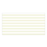 Horizontal Stripes - White and Beige Satin Shawl