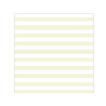 Horizontal Stripes - White and Beige Small Satin Scarf  (Square)