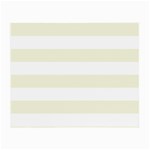 Horizontal Stripes - White and Beige Small Glasses Cloth (2 Sides)