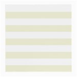 Horizontal Stripes - White and Beige Medium Glasses Cloth