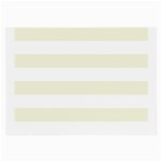 Horizontal Stripes - White and Beige Large Glasses Cloth