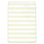 Horizontal Stripes - White and Beige Removable Flap Cover (L)