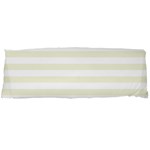 Horizontal Stripes - White and Beige Body Pillow Case Dakimakura (Two Sides)