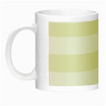 Horizontal Stripes - White and Beige Night Luminous Mug