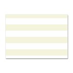 Horizontal Stripes - White and Beige Sticker A4 (100 pack)