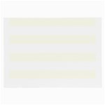 Horizontal Stripes - White and Ivory Large Glasses Cloth (2 Sides)