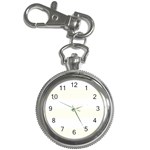 Horizontal Stripes - White and Ivory Key Chain Watch