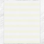 Horizontal Stripes - White and Ivory Canvas 8  x 10 