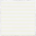 Horizontal Stripes - White and Ivory Canvas 20  x 20 