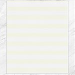 Horizontal Stripes - White and Ivory Canvas 20  x 24 