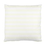 Horizontal Stripes - White and Ivory Standard Cushion Case (Two Sides)