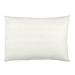 Horizontal Stripes - White and Ivory Pillow Case (One Side)