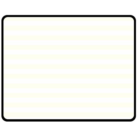 Horizontal Stripes 60 x50  Blanket Front