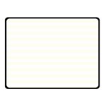 Horizontal Stripes - White and Ivory Double Sided Fleece Blanket (Small) (Two Sides)