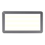 Horizontal Stripes - White and Ivory Memory Card Reader (Mini)