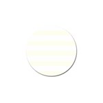 Horizontal Stripes - White and Ivory Golf Ball Marker (4 pack)