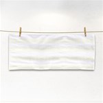 Horizontal Stripes - White and Ivory Hand Towel