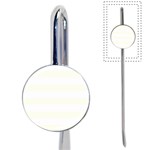 Horizontal Stripes - White and Ivory Book Mark