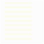 Horizontal Stripes - White and Ivory Large Garden Flag (Two Sides)