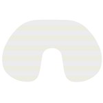 Horizontal Stripes - White and Ivory Travel Neck Pillow