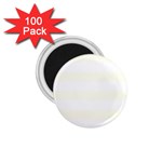 Horizontal Stripes - White and Ivory 1.75  Magnet (100 pack)