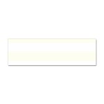 Horizontal Stripes - White and Ivory Sticker Bumper (100 pack)