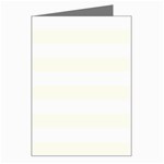 Horizontal Stripes - White and Ivory Greeting Card