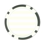 Horizontal Stripes - White and Ivory Poker Chip Card Guard (10 pack)