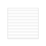 Horizontal Stripes - White and White Smoke Satin Bandana Scarf