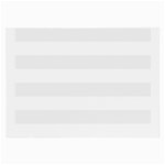 Horizontal Stripes - White and White Smoke Large Glasses Cloth (2 Sides)